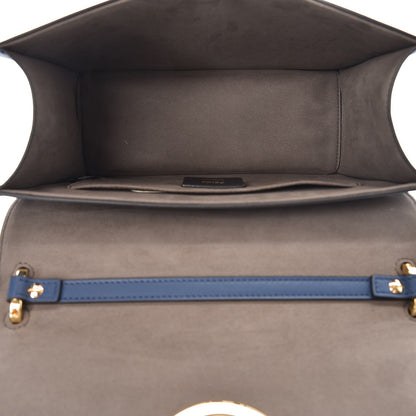 Fendi Vitello Century Opaco F is Fendi Kan I Shoulder Bag Blu Scuro 10 of 10