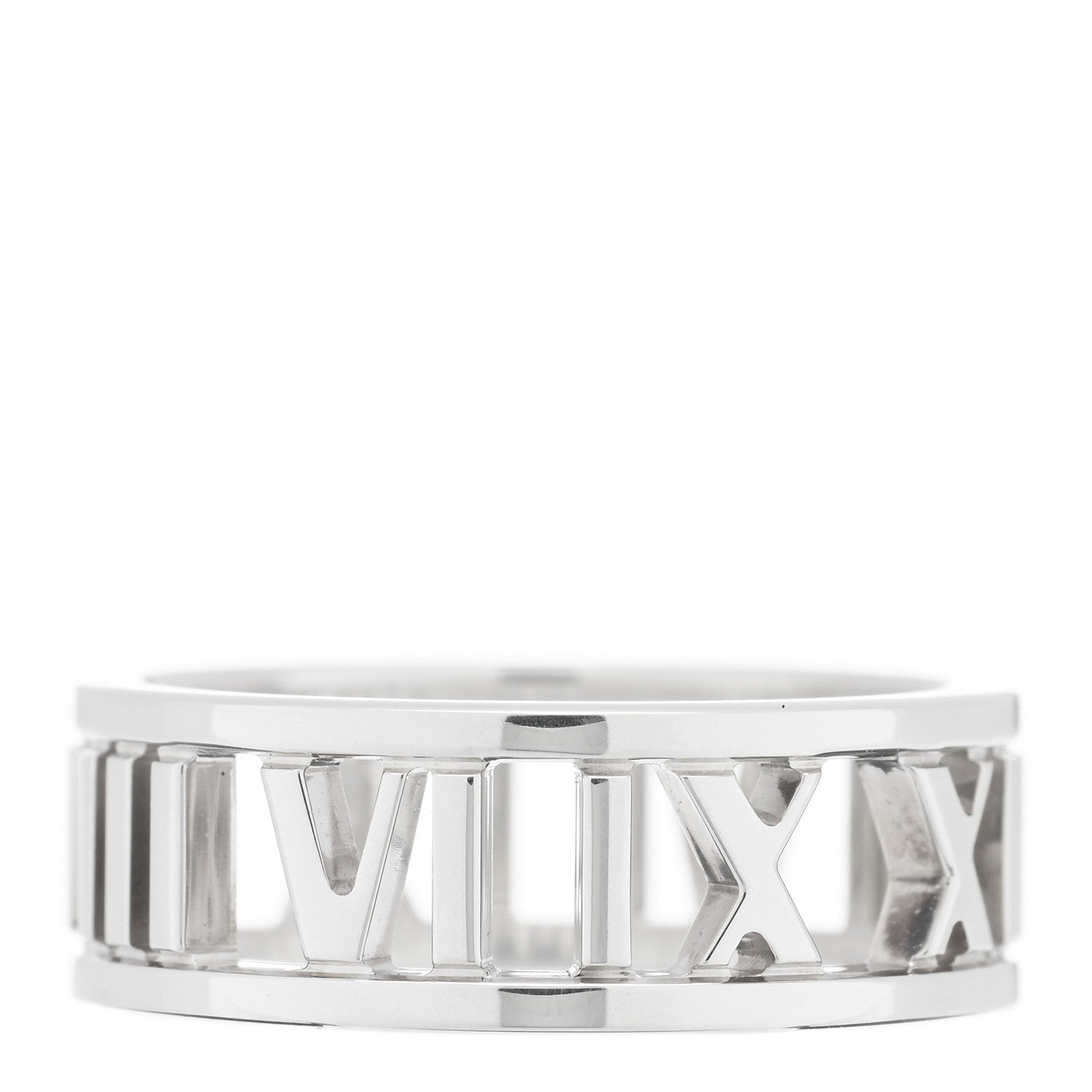 Tiffany Sterling Silver Wide Atlas Open Ring 53 6.25 1 of 4