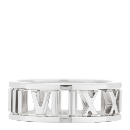 Tiffany Sterling Silver Wide Atlas Open Ring 53 6.25 1 of 4