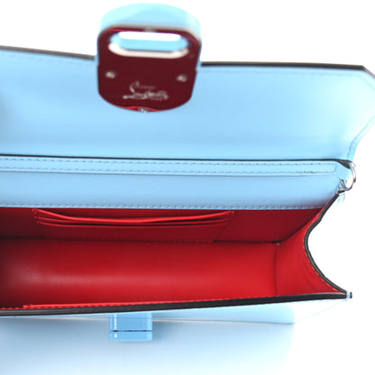 Christian Louboutin Patent Calfskin Small Elisa Baguette Blue 5 of 9