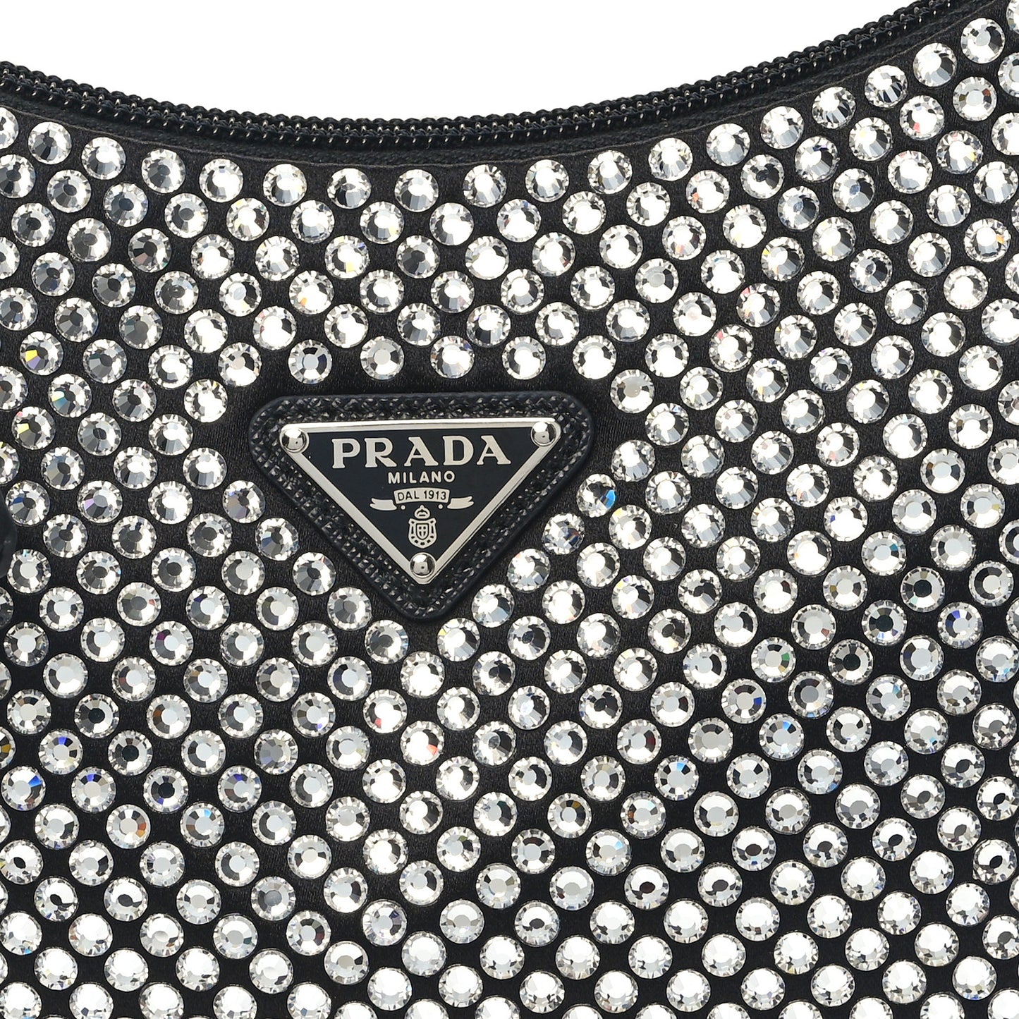 Satin Crystal Mini Re-Edition 2000 Bag Cristal