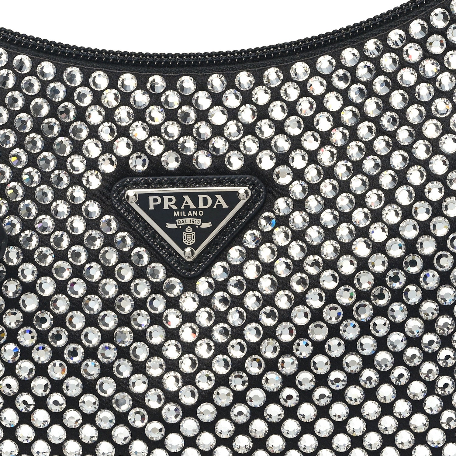 Prada Satin Crystal Mini Re-Edition 2000 Bag Cristal 7 of 10