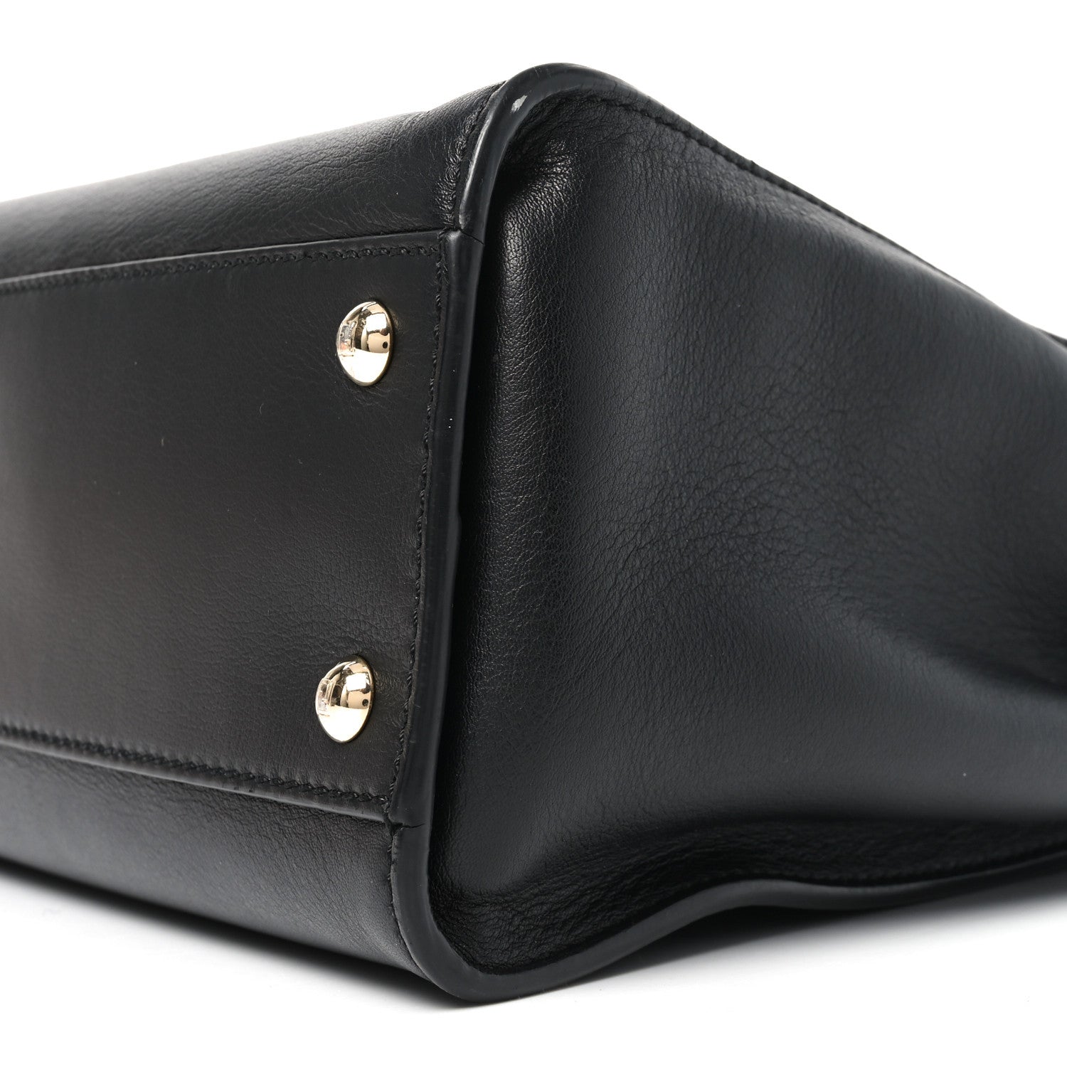 Fendi Calfskin Velvet Fun Fair Medium Peekaboo Iconic Satchel Night Blue Multicolor 10 of 10