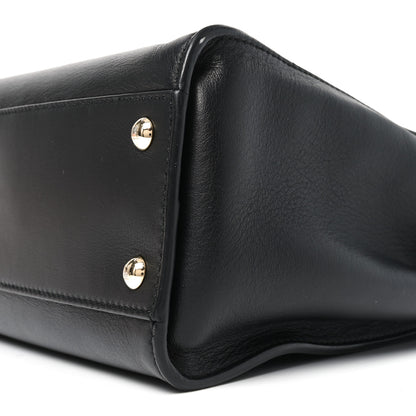 Fendi Calfskin Velvet Fun Fair Medium Peekaboo Iconic Satchel Night Blue Multicolor 10 of 10