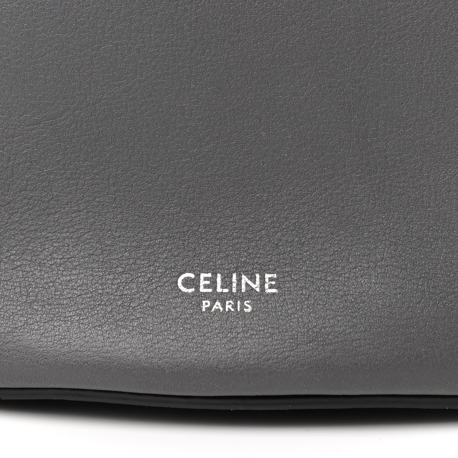 Celine Smooth Calfskin Long Strap Big Bucket Bag Grey 7 of 9