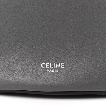 Celine Smooth Calfskin Long Strap Big Bucket Bag Grey 7 of 9