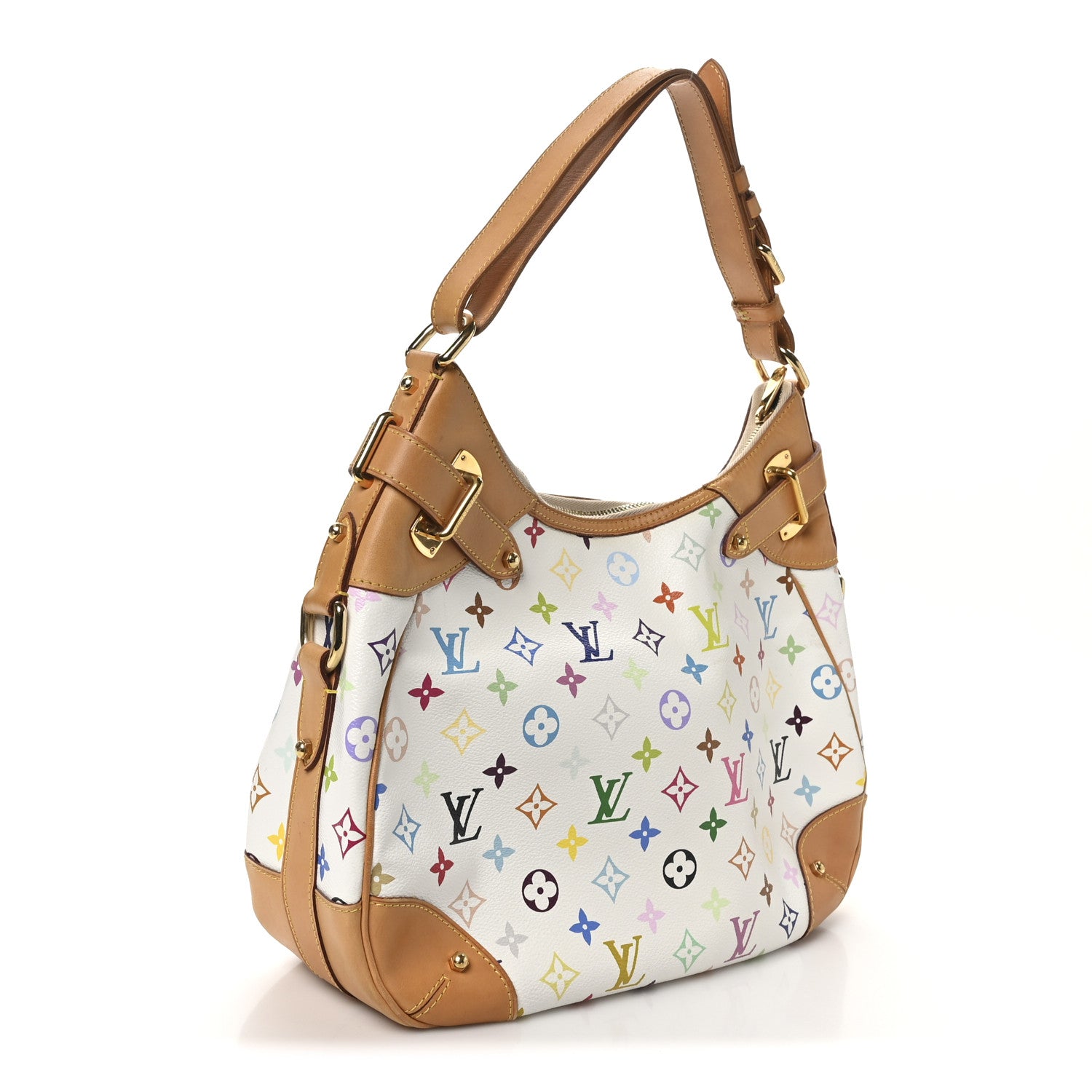 Louis Vuitton Monogram Multicolor Greta White 3 of 9