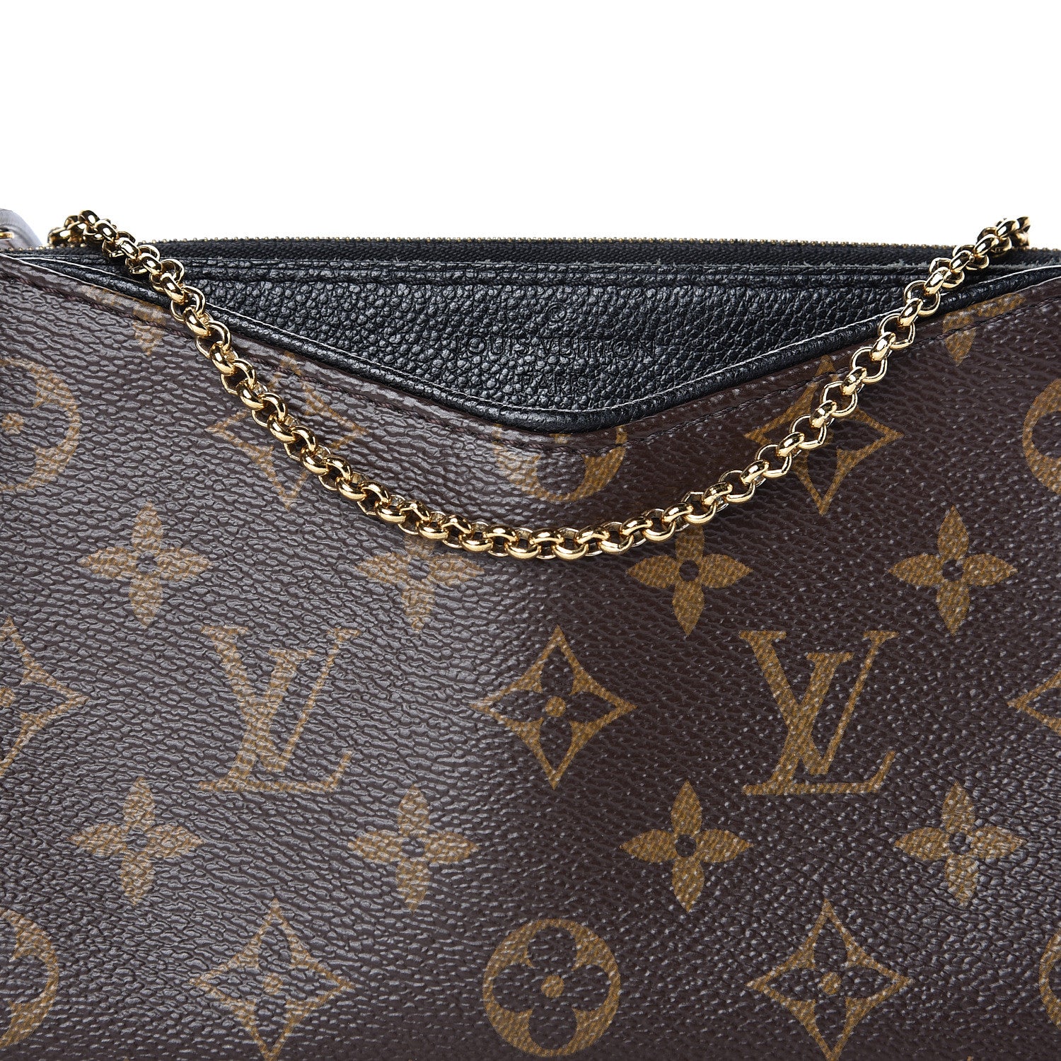 Louis Vuitton Monogram Pallas Clutch Black 12 of 12