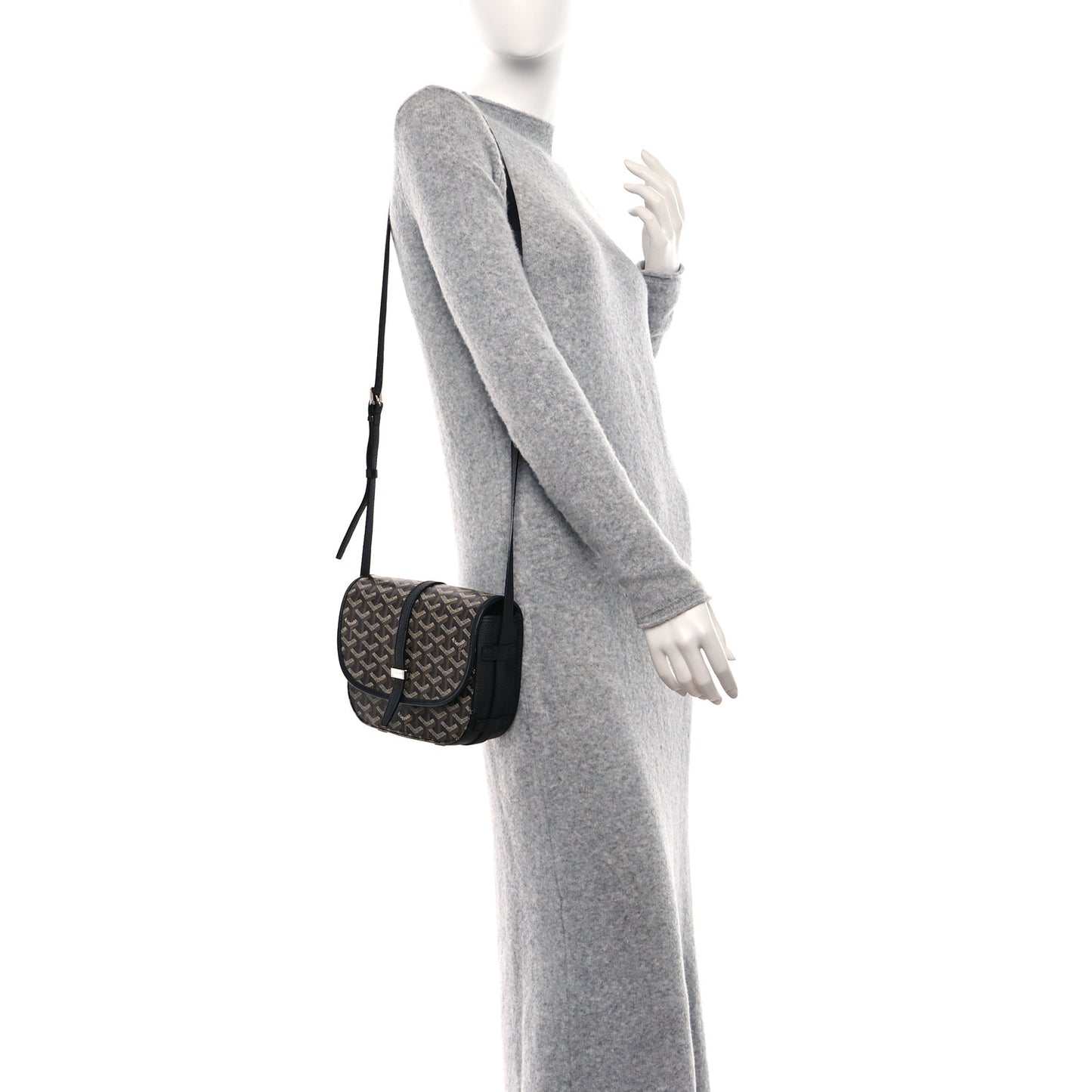 Goyardine Belvedere II PM Messenger Bag Black