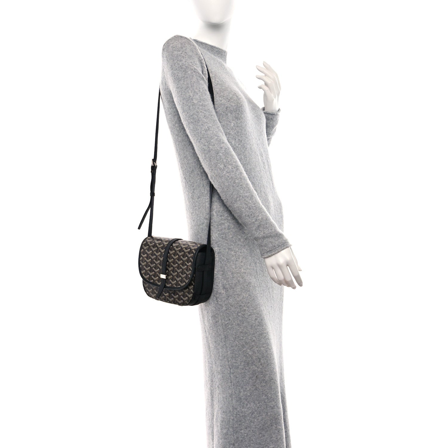 Goyard Goyardine Belvedere II PM Messenger Bag Black 2 of 9