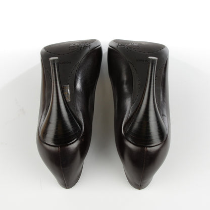 Louis Vuitton Smooth Calfskin Peep Toe Pumps 39 Brown 8 of 10