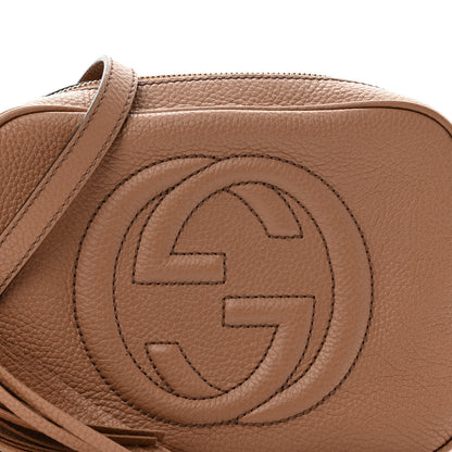 Gucci Pebbled Calfskin Small Soho Disco Bag Camelia 8 of 11