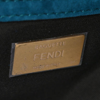 Fendi Chamois Large Baguette Ottanio 6 of 10
