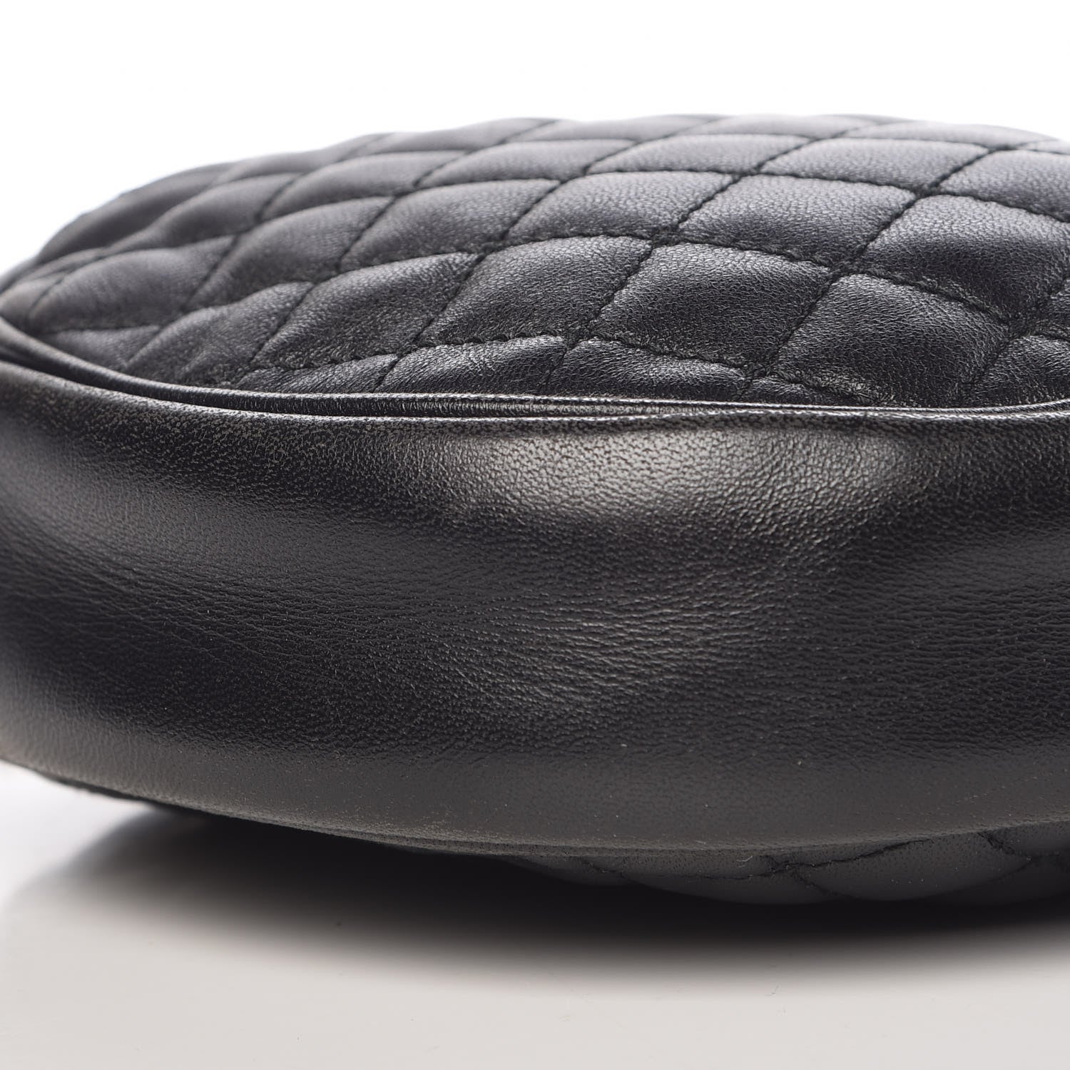 Dolce & Gabbana Lambskin Quilted Round Shoulder Bag Black 7 of 10