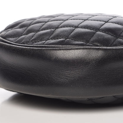 Dolce & Gabbana Lambskin Quilted Round Shoulder Bag Black 7 of 10