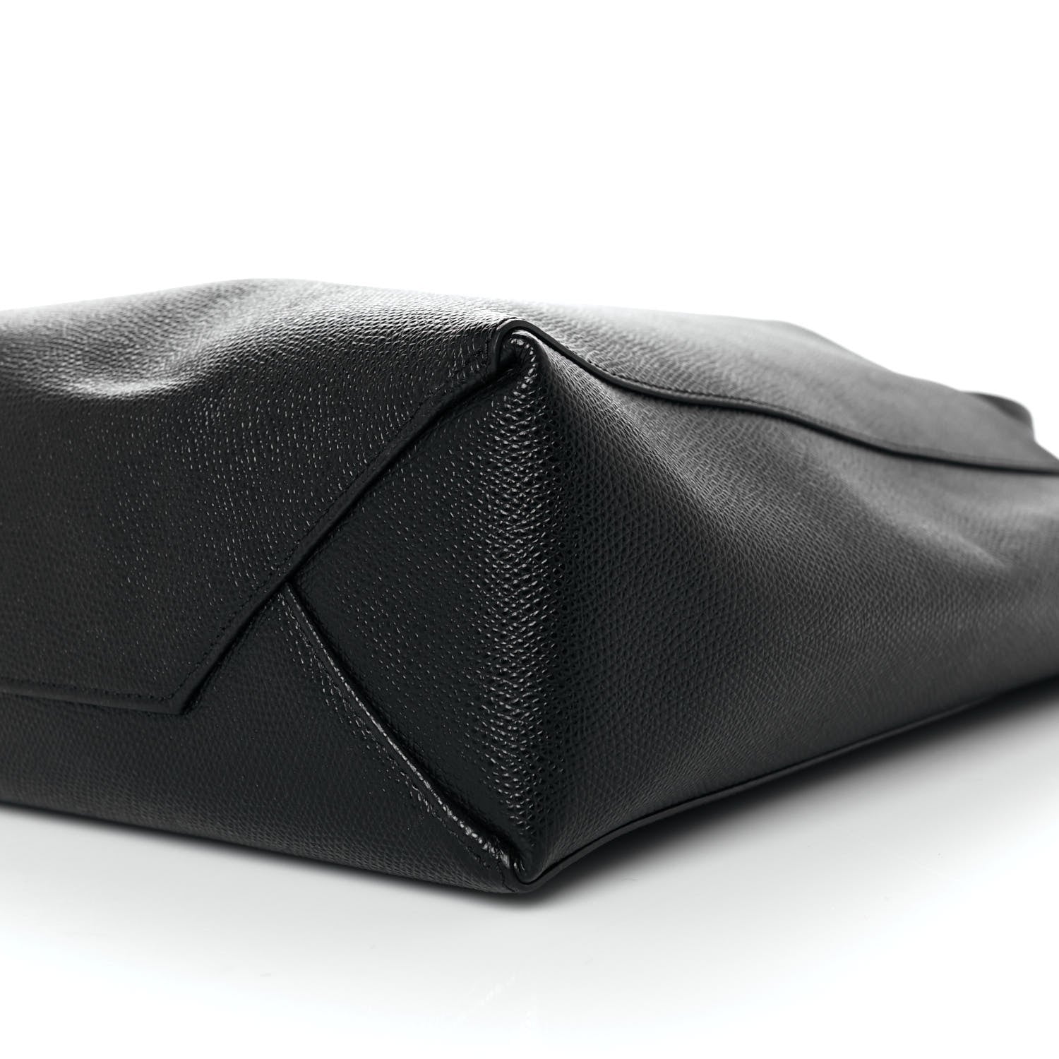 Celine Grained Calfskin Small Vertical Cabas Black 9 of 9