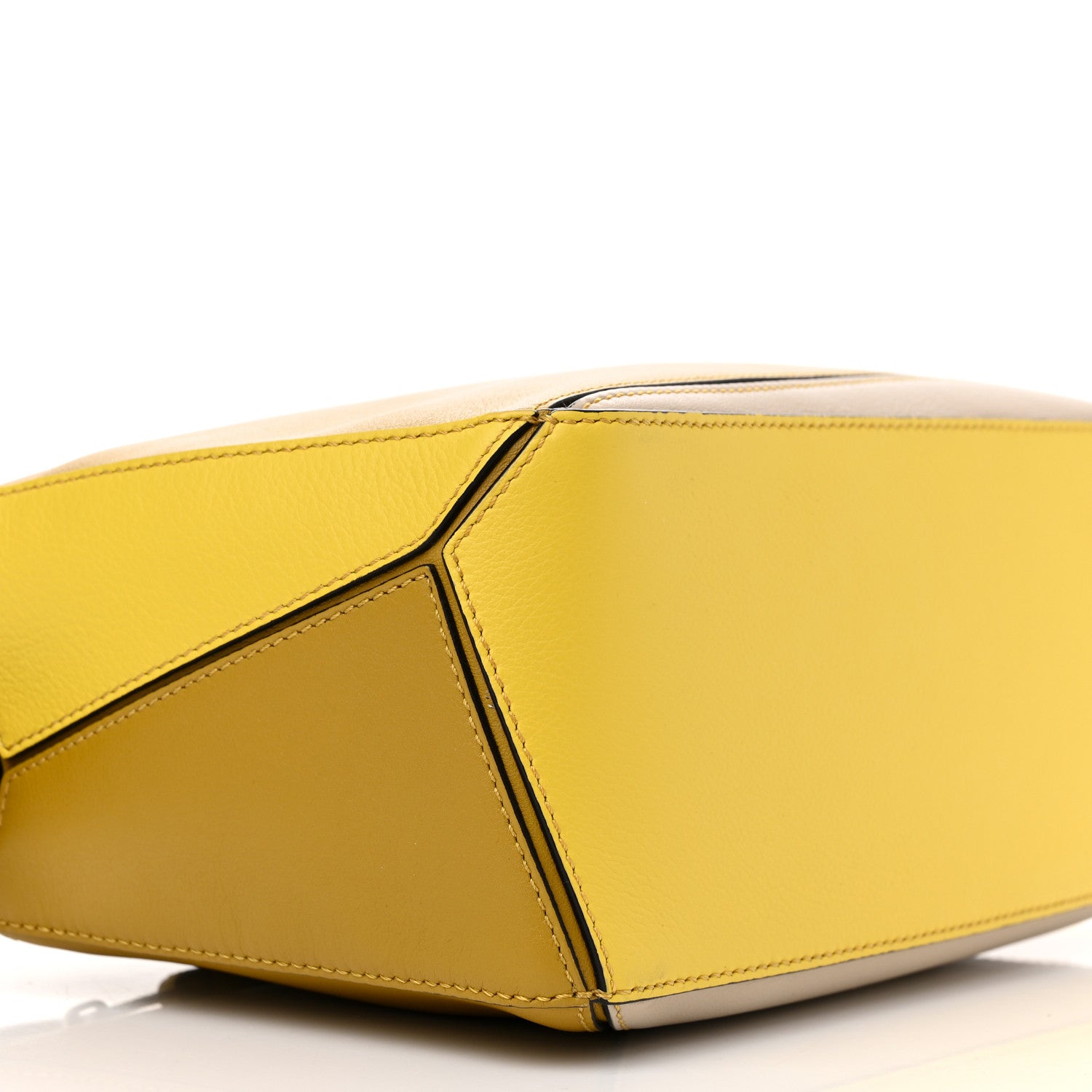 Loewe Grained Calfskin Small Puzzle Bag Ocre Yellow 8 of 14