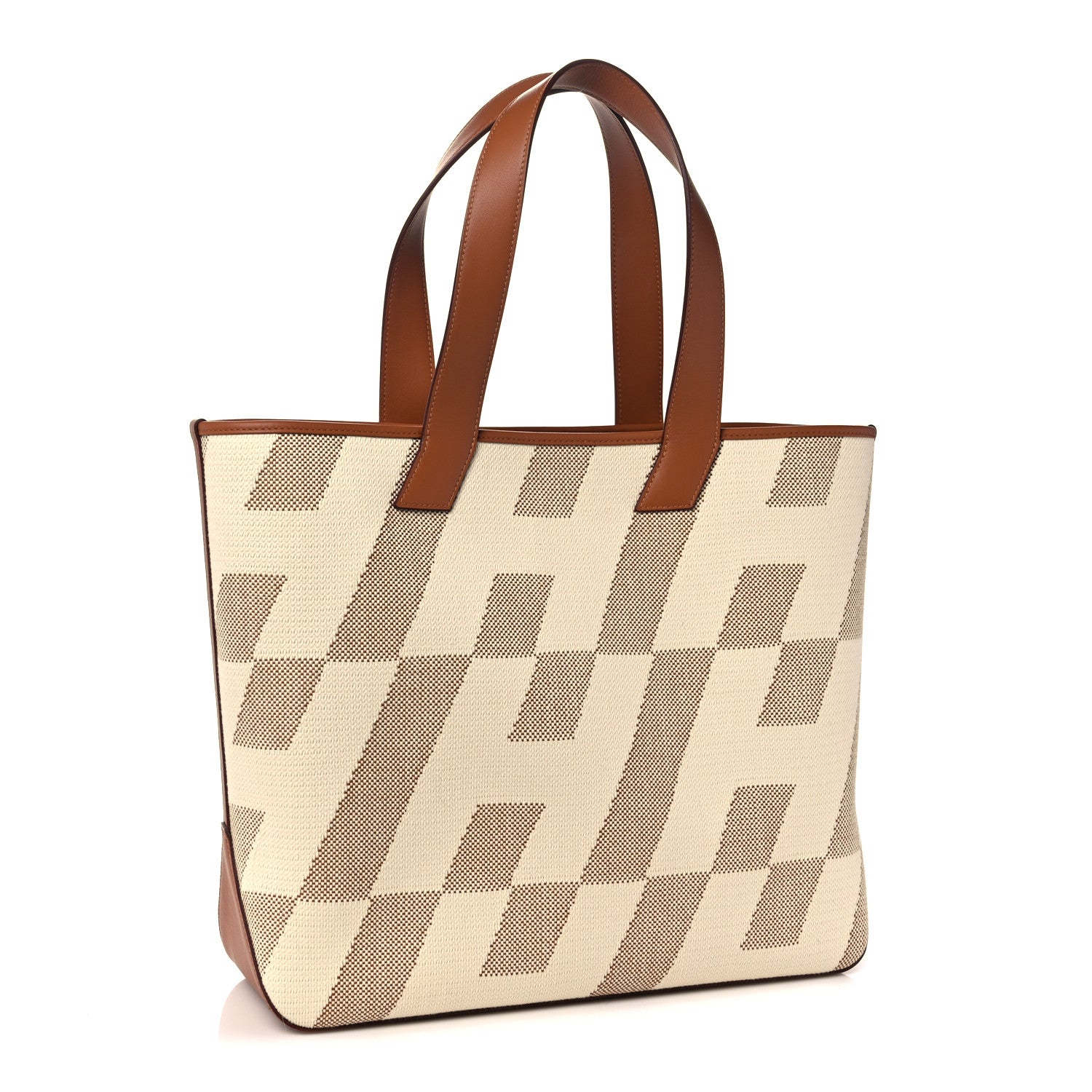 Hermes Swift H Canvas Cabas H En Biais 40 Ecru Naturel Gold 3 of 10