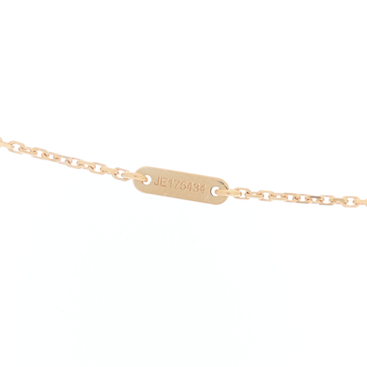 18k Rose Gold Carnelian Sweet Alhambra Heart Pendant Necklace