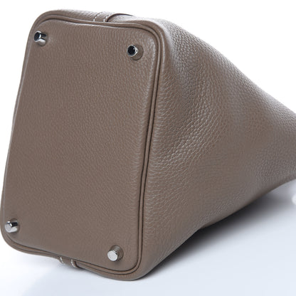 Hermes Taurillon Clemence Picotin Lock 18 PM Etoupe 9 of 9