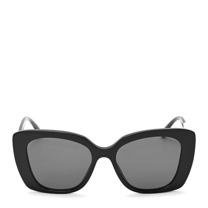 Chanel Acetate Strass Square Sunglasses 5422-B Black White 2 of 6