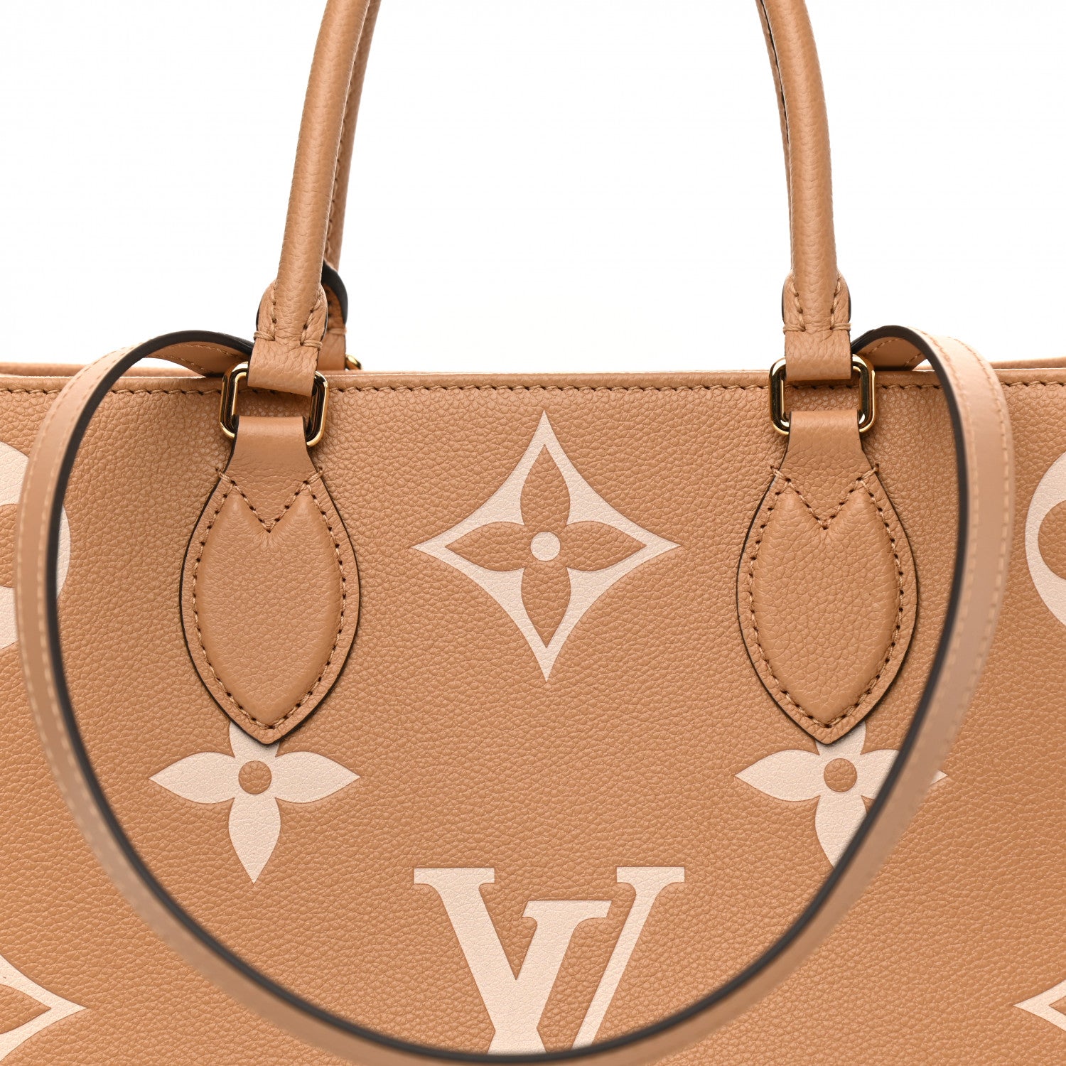 Louis Vuitton Empreinte Monogram Giant Onthego MM Arizona Creme 7 of 10