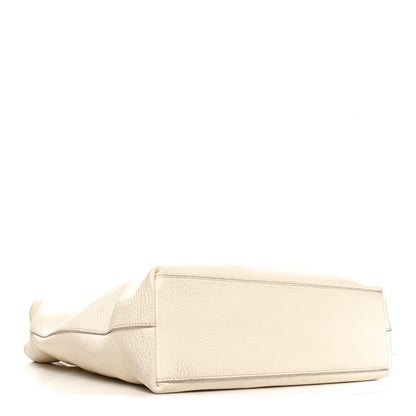 The Row Grained Calfskin Medium Portfolio Tote Ivory 4 of 10