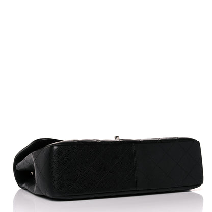 Chanel Caviar Quilted Jumbo Single Flap Black 4 of 10