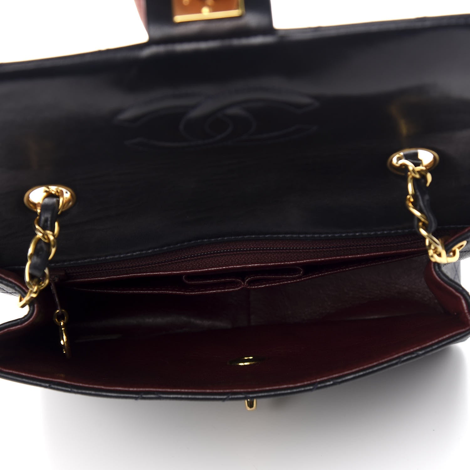 Chanel Lambskin Quilted Mini Square Flap Black 5 of 11