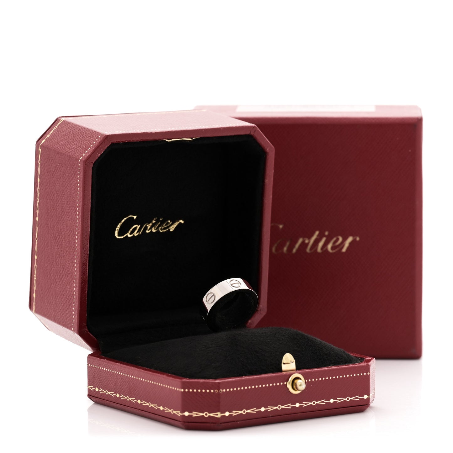 18K White Gold 5.5mm LOVE Ring 50 5.25