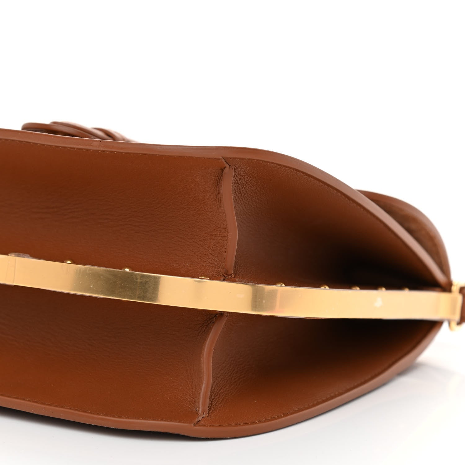 Christian Dior Box Calfskin Medium Bobby Frame Flap Cognac 8 of 9