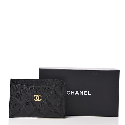 Chanel Caviar Quilted Card Holder Black 8 of 8