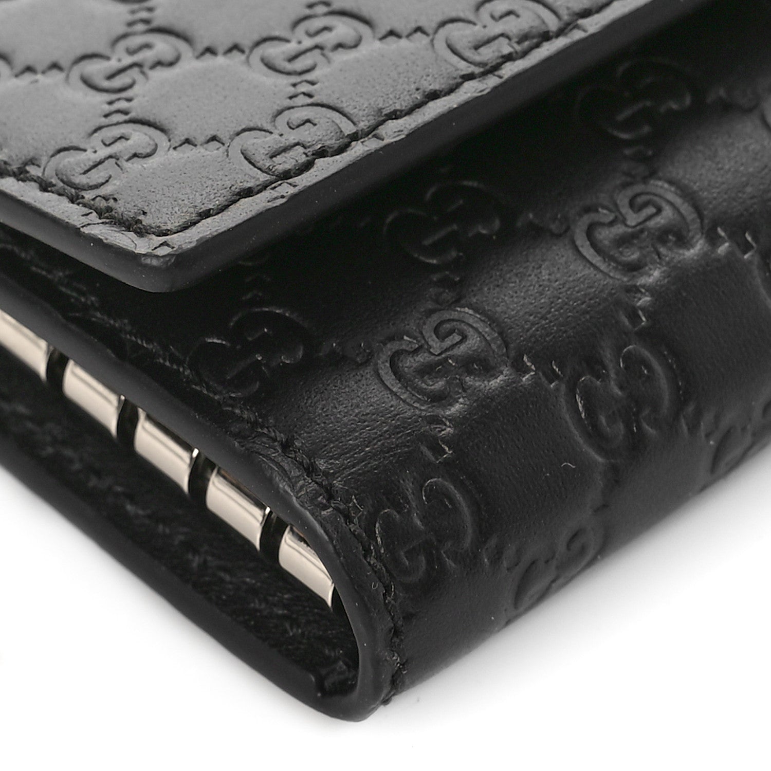 Gucci Microguccissima 6 Key Holder Case Black 7 of 9