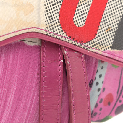 Christian Dior Canvas Filth Saddle Bag Multicolor 10 of 14
