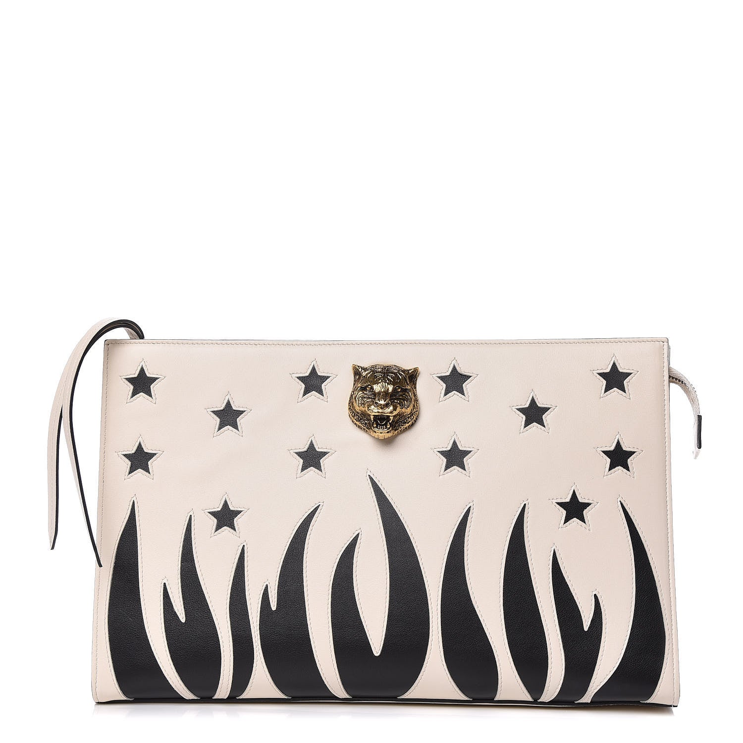 Gucci Calfskin Animalier Clutch White 1 of 17