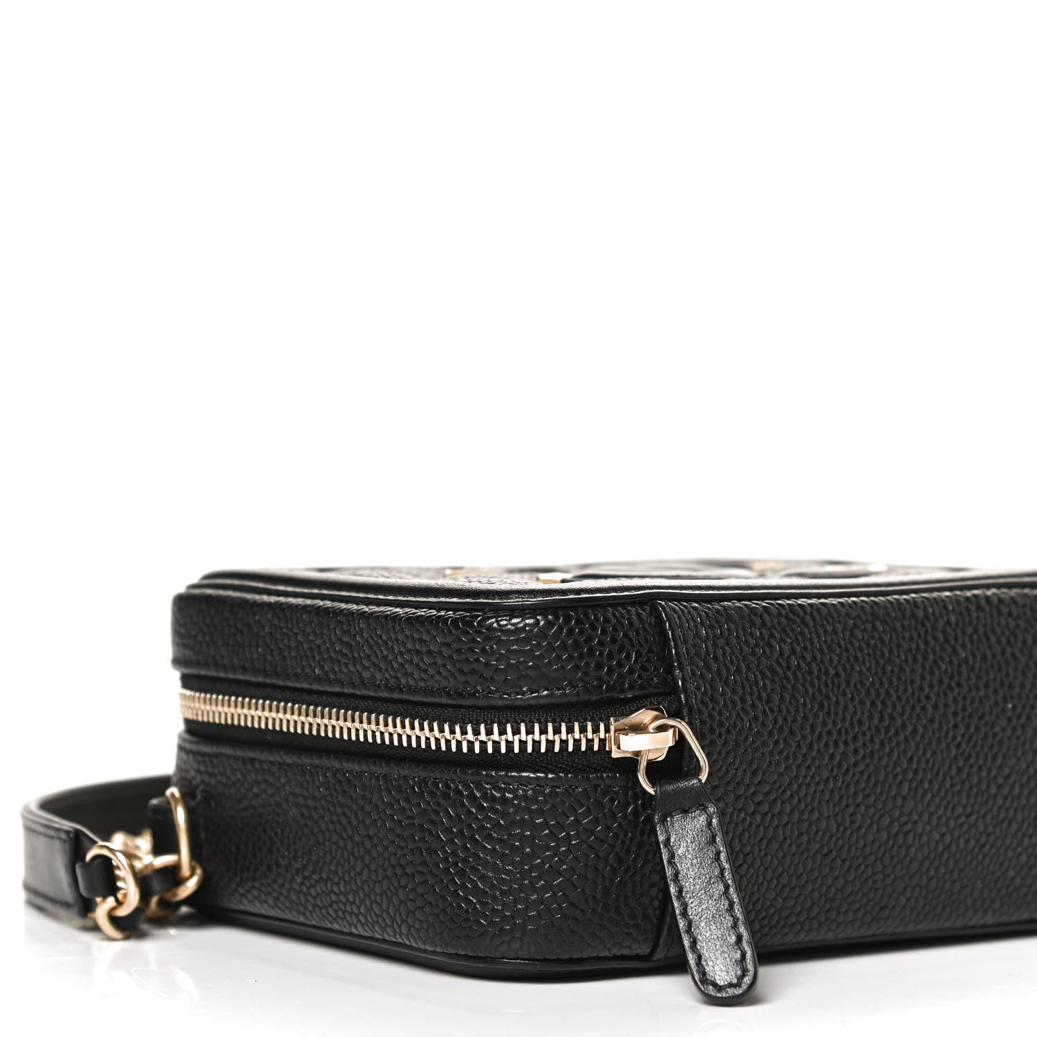 Chanel Caviar Quilted CC Filigree Vanity Clutch With Chain Black 9 of 10