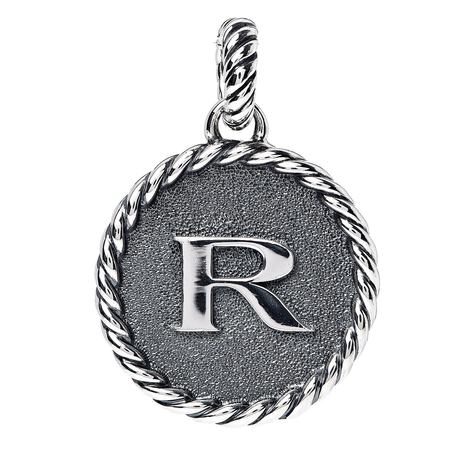 Sterling Silver Cable Collectibles Initial R Charm Pendant