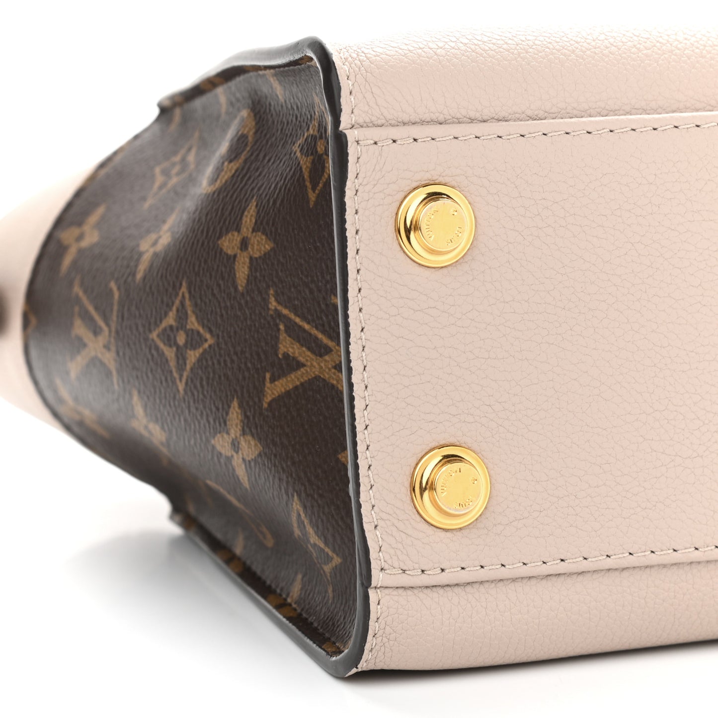 Calfskin Monogram On My Side PM Greige