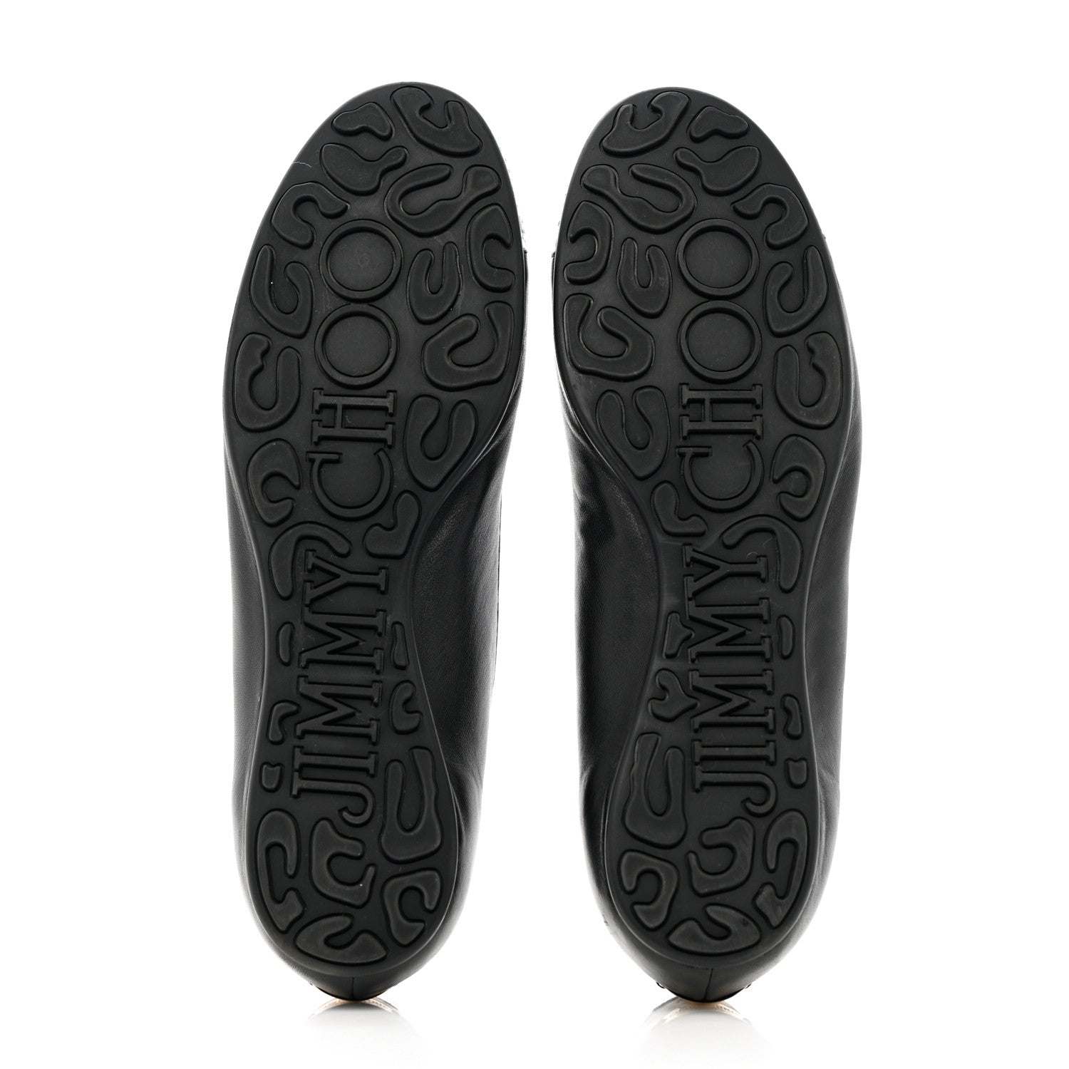 Jimmy Choo Suede Crystal Weber Flats 39 Black 6 of 16
