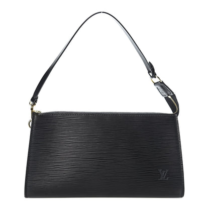 Louis Vuitton Epi Pochette Accessories 24 Black 1 of 10