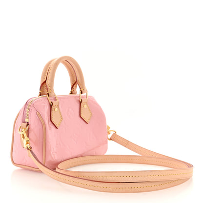 Louis Vuitton Vernis Monogram Nano Speedy Mochi Pink 3 of 11
