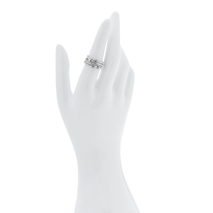 Marco Bicego 18K White Gold Diamond Five Strand Goa Ring 53 6.25 2 of 6