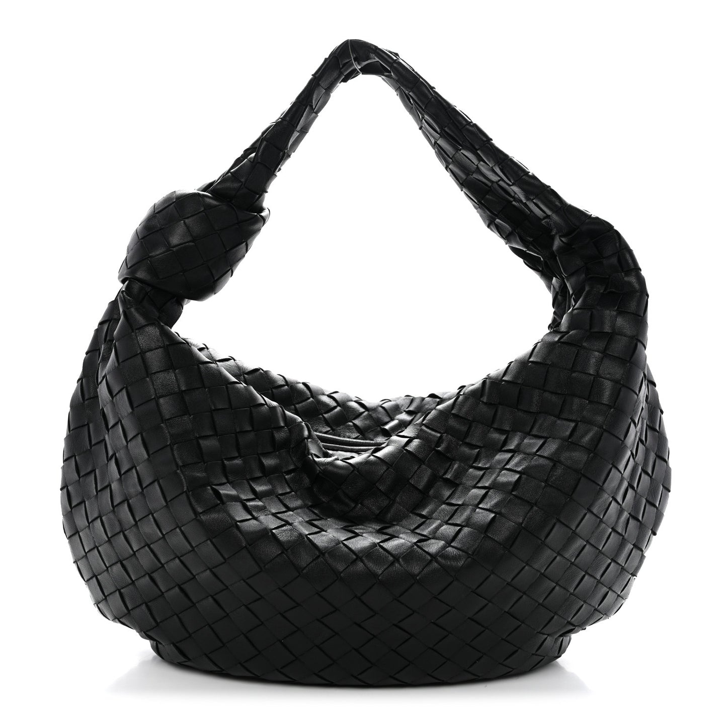 Nappa Intrecciato Small Jodie Hobo Black