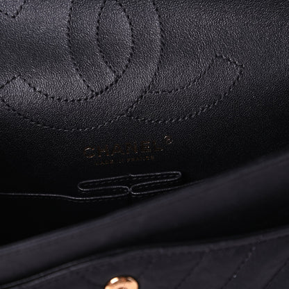 Chanel Crumpled Calfskin Chevron Quilted 2.55 Reissue 225 Flap Black 8 of 11