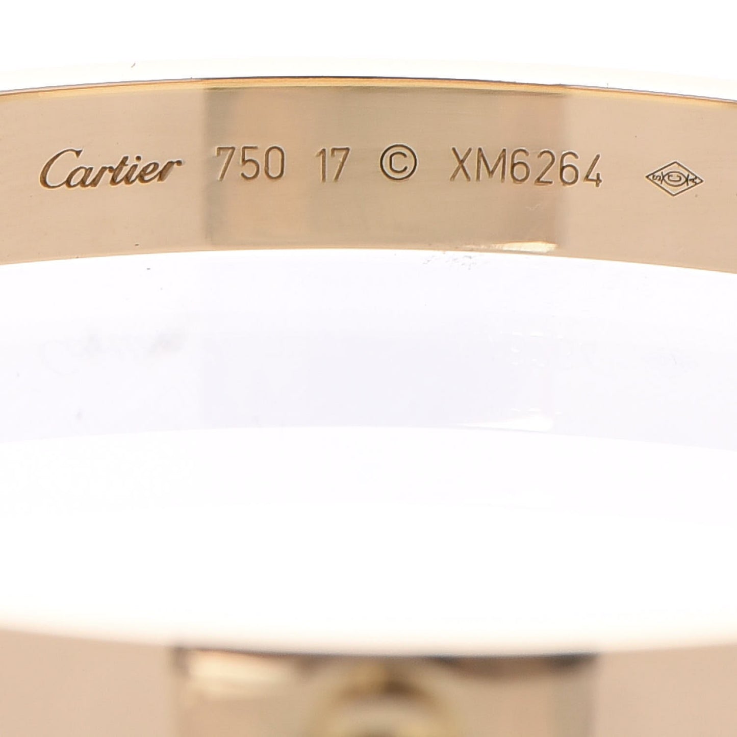 18K Yellow Gold LOVE Bracelet 17