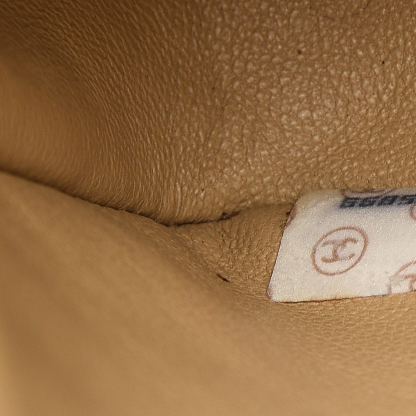 Lambskin Quilted Small Single Flap Beige