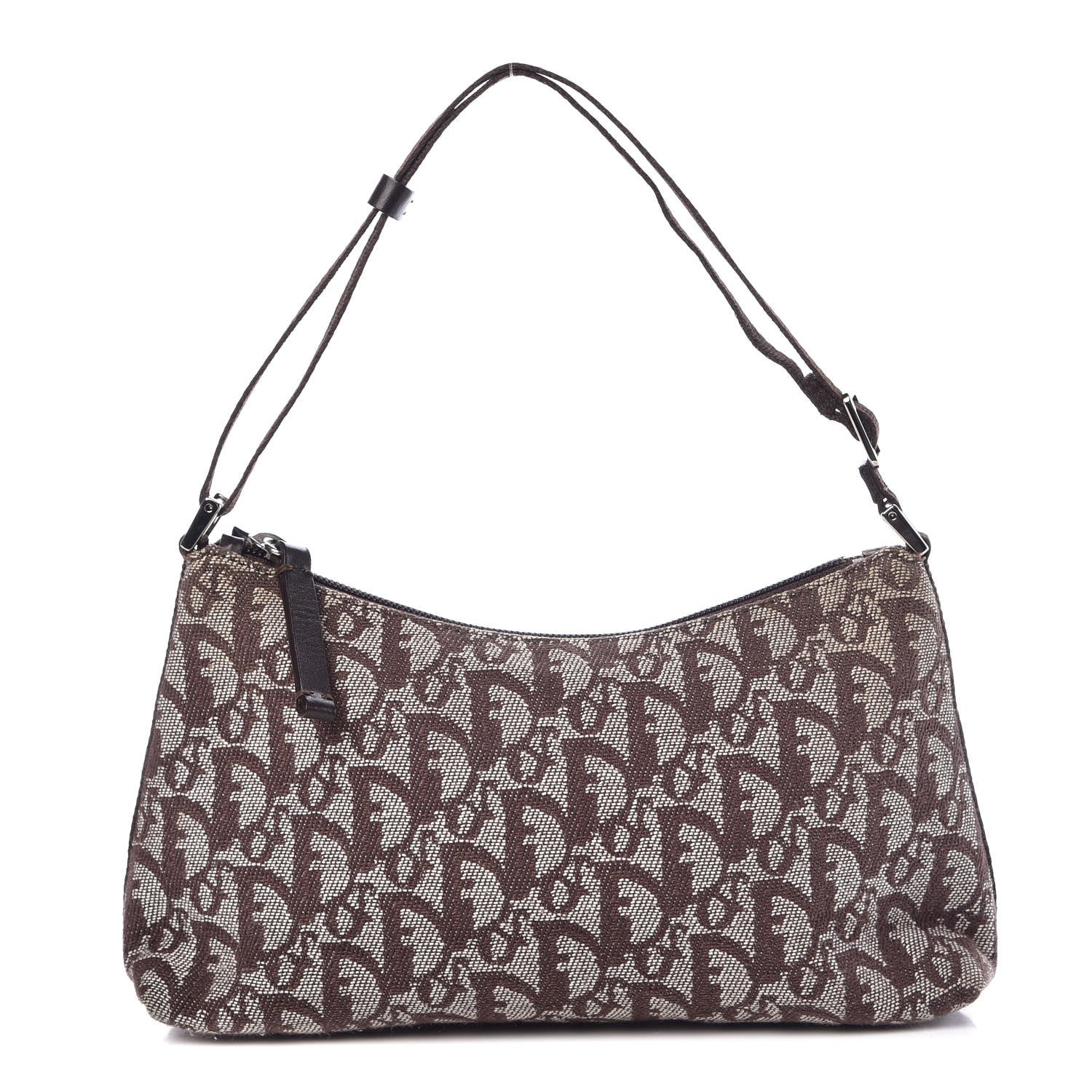 Christian Dior Monogram Shoulder Bag Pochette Brown 1 of 9