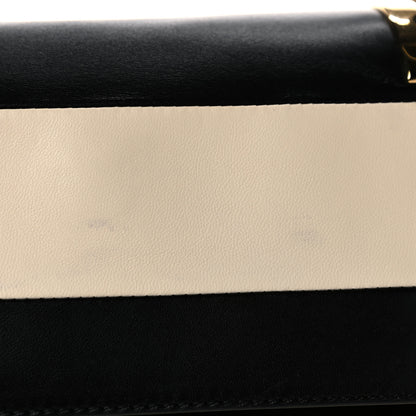Valentino Garavani Nappa Striped Medium My Rockstud Frame Bag Black Light Ivory 16 of 16