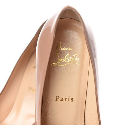 Christian Louboutin Patent New Simple 100 Pumps 38 Nude 5 of 14
