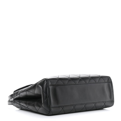 Chanel Lambskin Quilted Medium Kelly Flap Bag Black 4 of 14